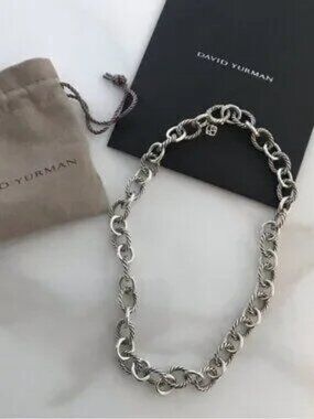 David Yurman Oval Chain Link Necklace